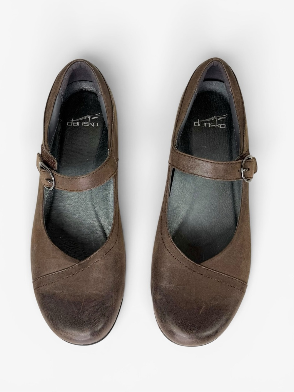 Dansko Chocolate Brown Mary Jane Heels 10.5
Leather 90s Y2K Coquette Academia